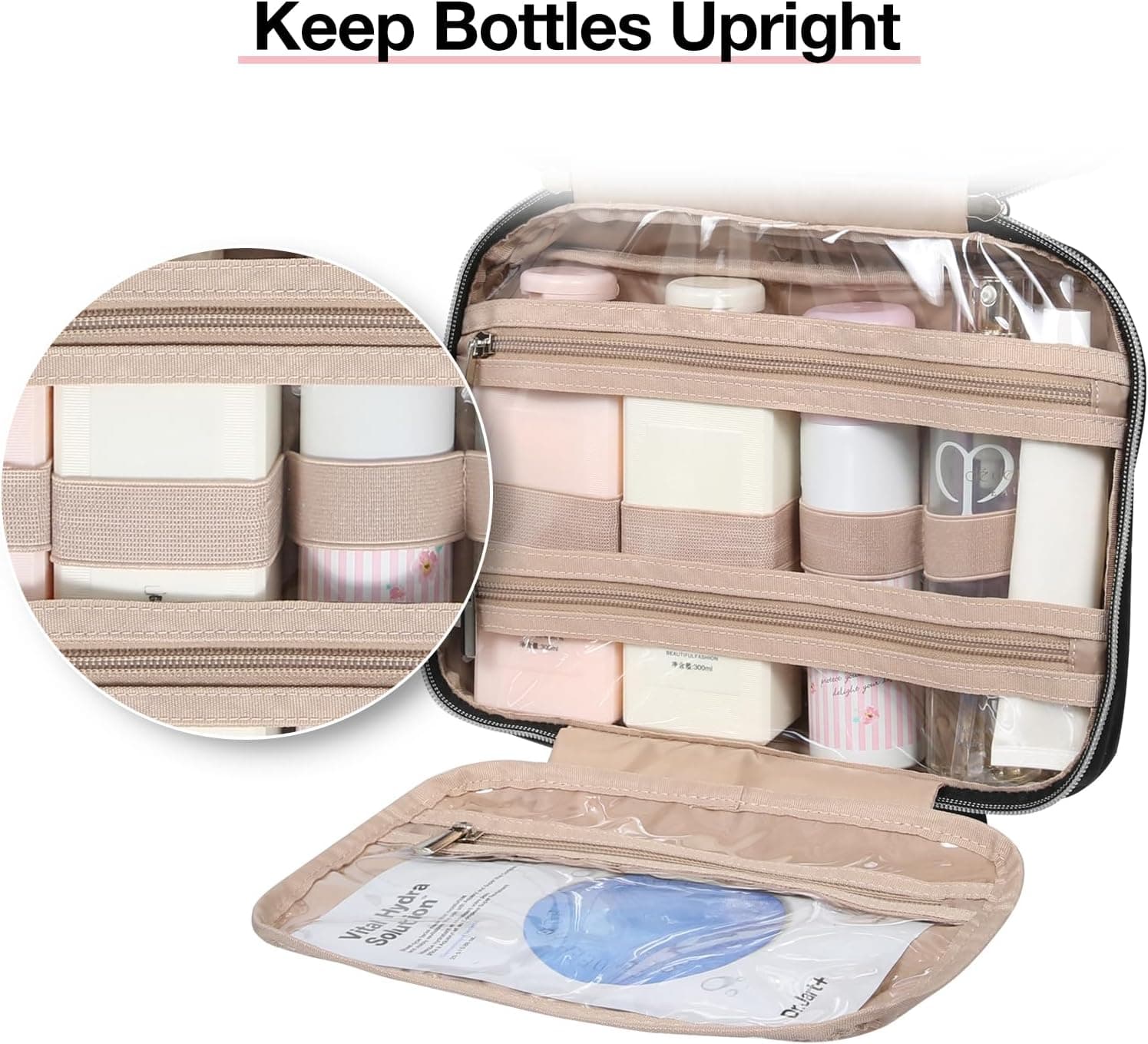 BAGSMART Hanging Toiletry Bag - Image 3